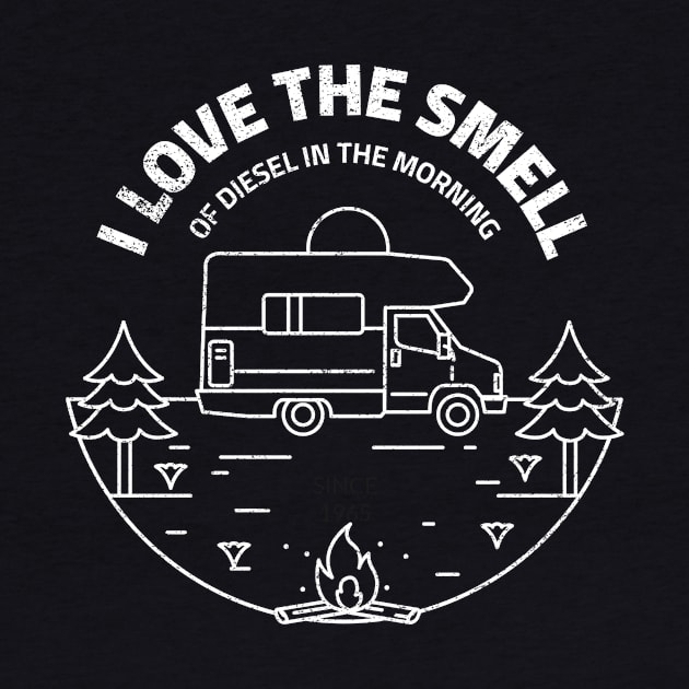 I Love The Smell Of Diesel In The Morning Great Gift For Truck Lovers by Art master